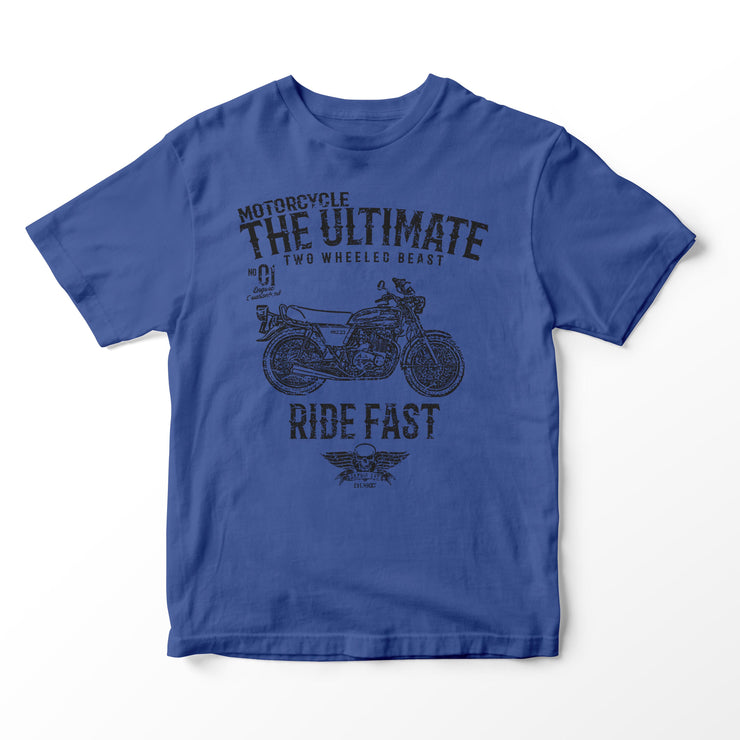 JL Ultimate Illustration for a Kawasaki Z400 Motorbike fan T-shirt