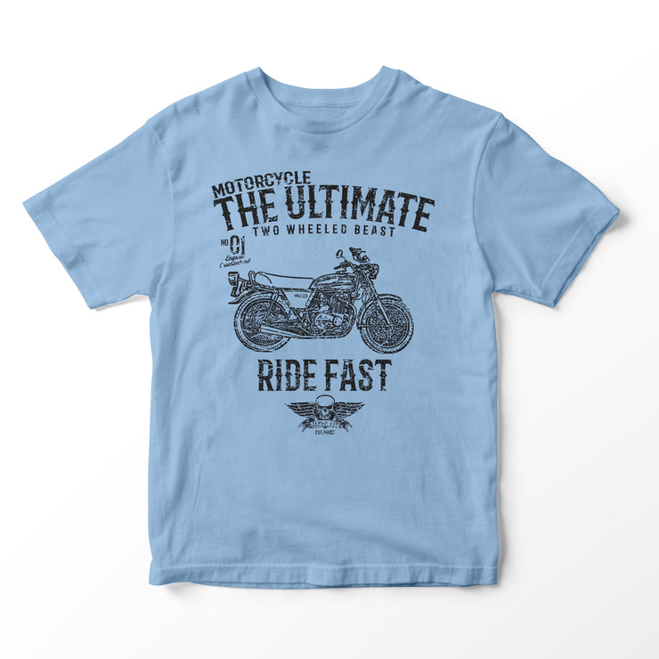 JL Ultimate Illustration for a Kawasaki Z400 Motorbike fan T-shirt