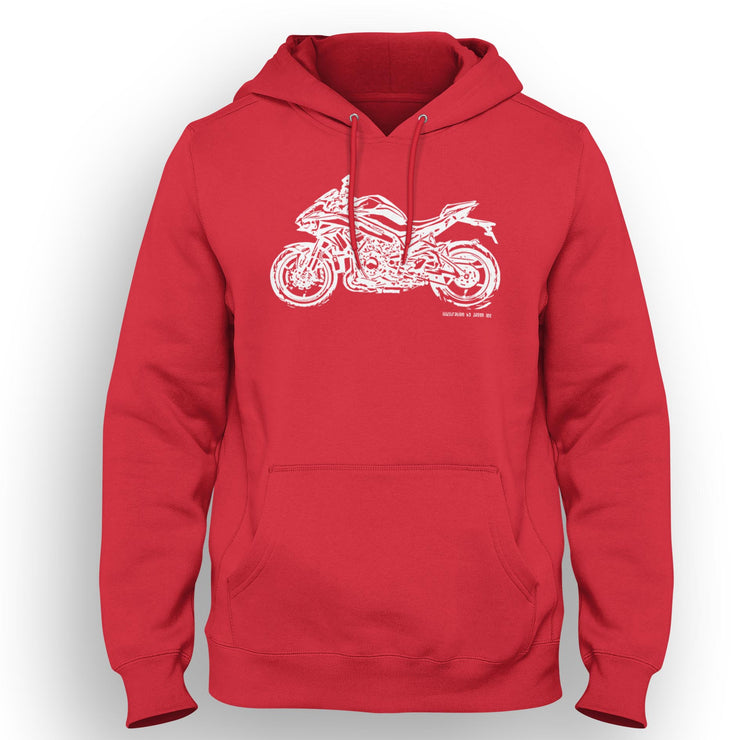 JL Illustration For A Kawasaki Z H2 Motorbike Fan Hoodie