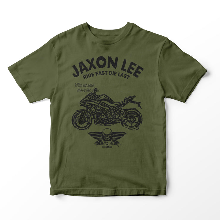 JL Ride Illustration for a Kawasaki Z H2 Motorbike fan T-shirt