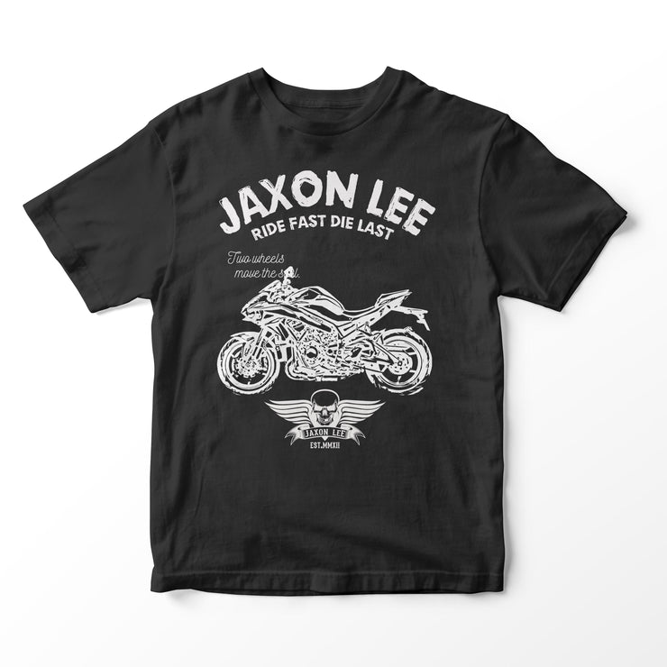 JL Ride Illustration for a Kawasaki Z H2 Motorbike fan T-shirt