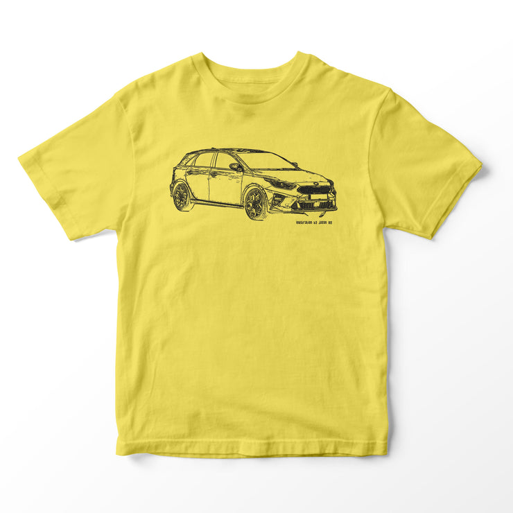 JL Illustration For A KIA Ceed Motorcar Fan T-shirt