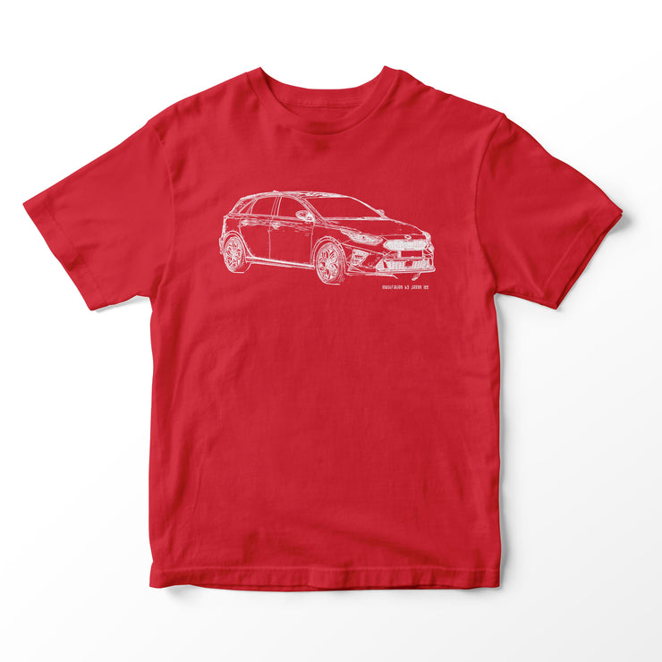 JL Illustration For A KIA Ceed Motorcar Fan T-shirt