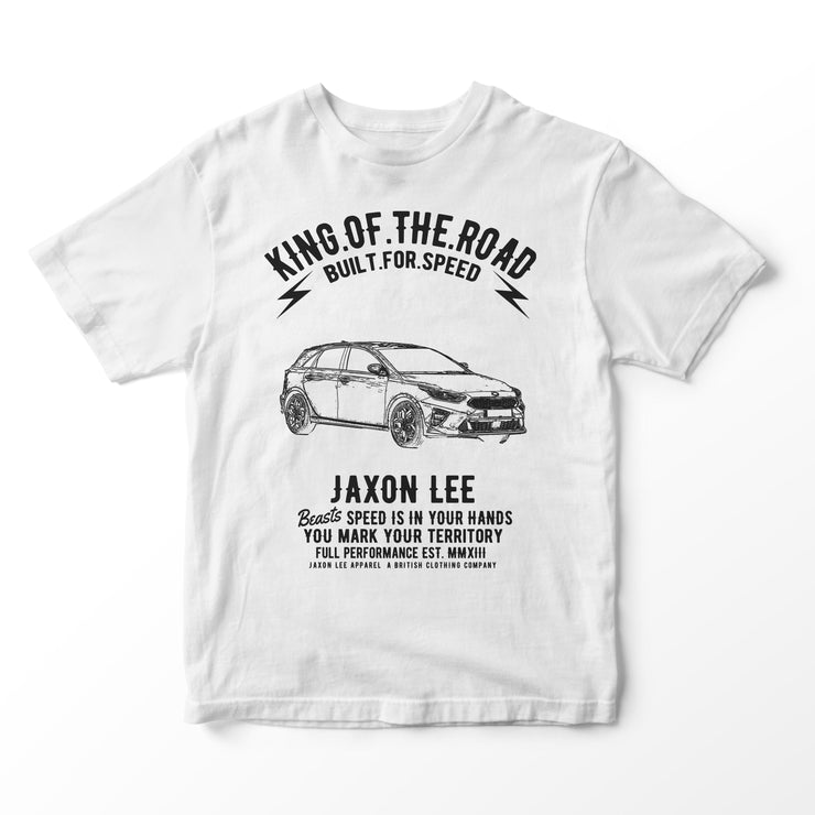 JL King Illustration for a KIA Ceed Motorcar fan T-shirt