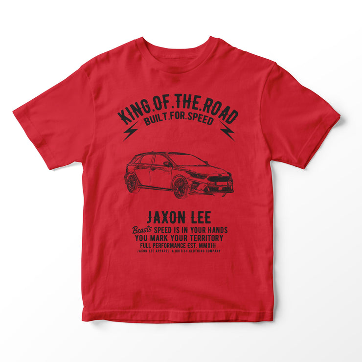 JL King Illustration for a KIA Ceed Motorcar fan T-shirt