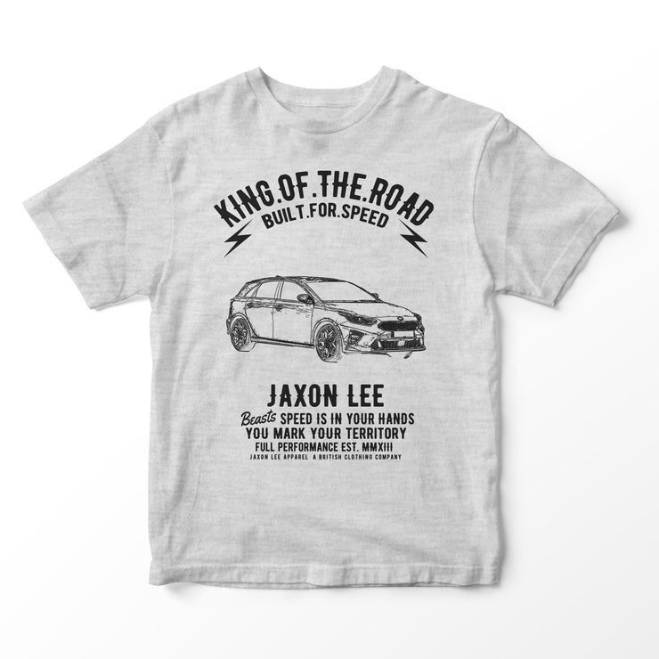 JL King Illustration for a KIA Ceed Motorcar fan T-shirt