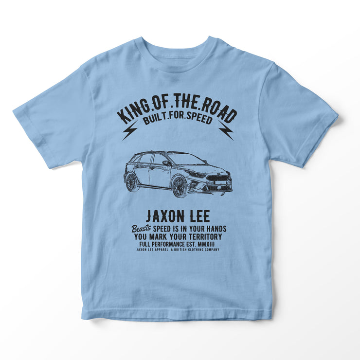 JL King Illustration for a KIA Ceed Motorcar fan T-shirt