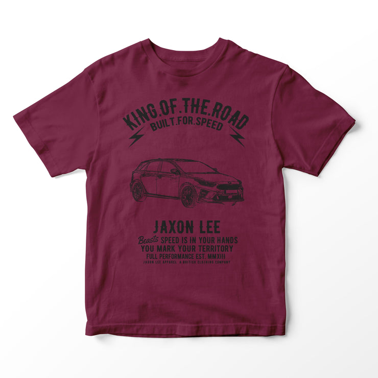 JL King Illustration for a KIA Ceed Motorcar fan T-shirt