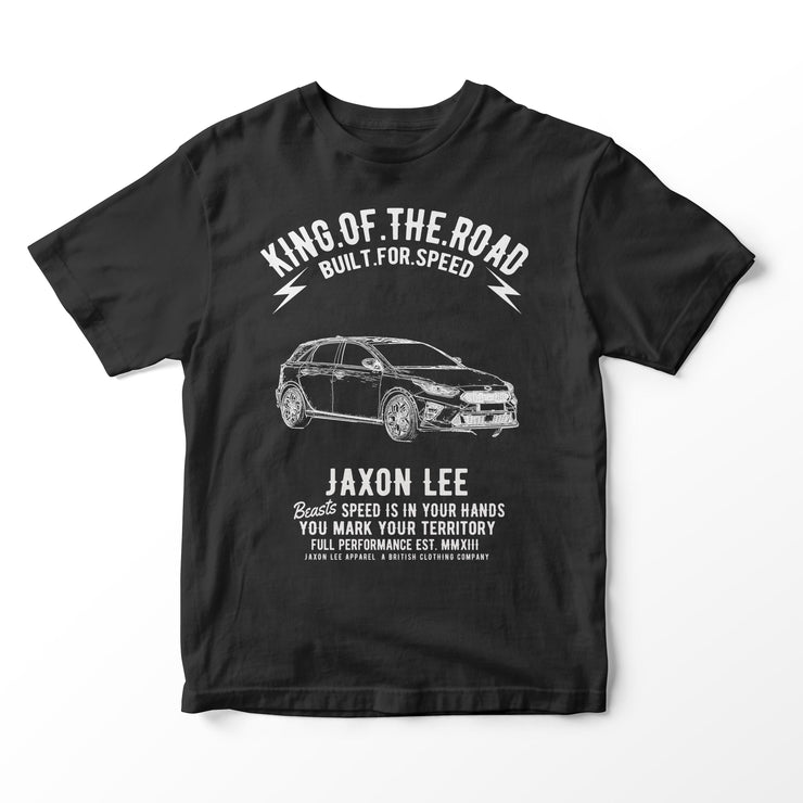 JL King Illustration for a KIA Ceed Motorcar fan T-shirt