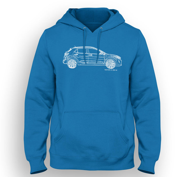 JL Illustration For A Kia Stonic Motorbike Fan Hoodie