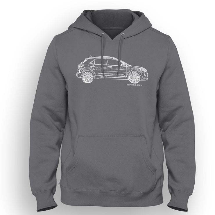 JL Illustration For A Kia Stonic Motorbike Fan Hoodie