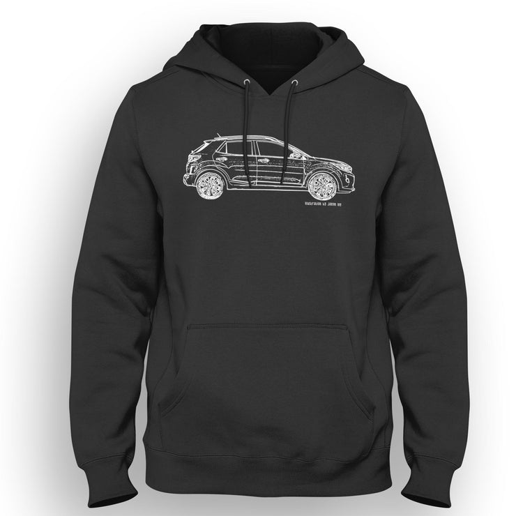 JL Illustration For A Kia Stonic Motorbike Fan Hoodie