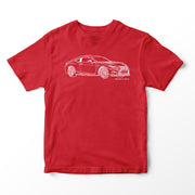 JL Illustration For A Lexus RC F 2020 Motorcar Fan T-shirt