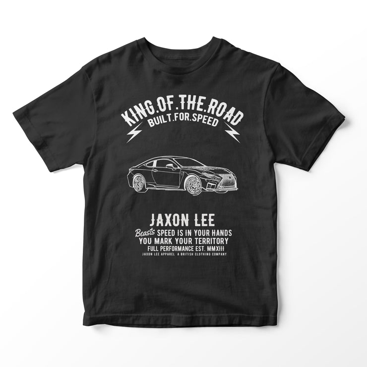 JL King Illustration for a Lexus RC F 2020 Motorcar fan T-shirt