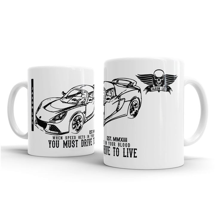 JL Illustration For A Lotus Exige Motorcar Fan – Gift Mug