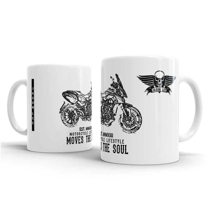 JL Illustration For A MV Agusta Stradale 800 Motorbike Fan – Gift Mug