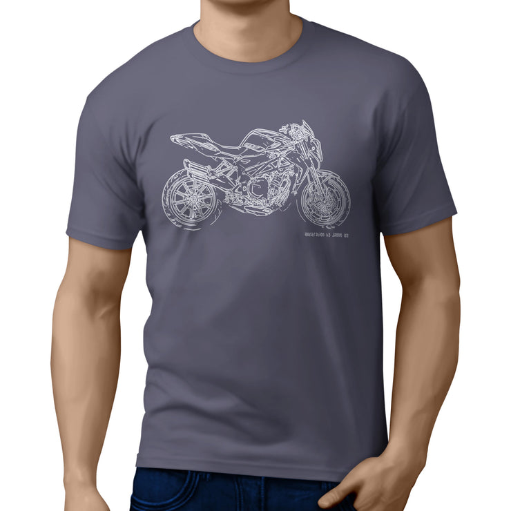 JL Illustration For A MV Agusta Brutale 1090R Motorbike Fan T-shirt