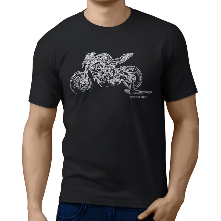 JL Illustration For A MV Agusta Brutale 800RR 2017 Motorbike Fan T-shirt