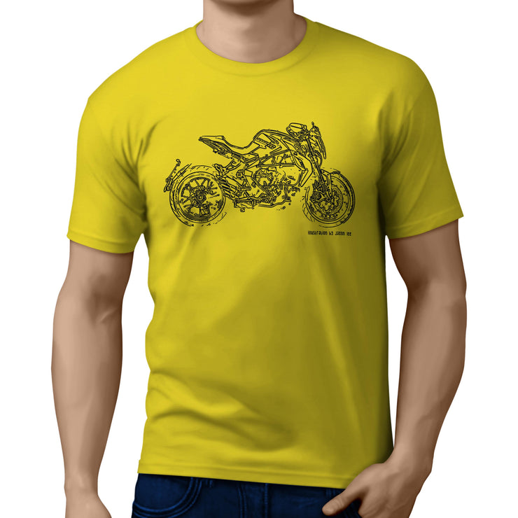 JL Illustration For A MV Agusta Brutale Dragster 800RR Motorbike Fan T-shirt