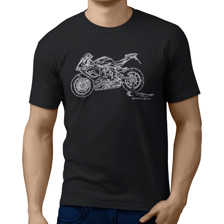 JL Illustration For A MV Agusta F3 800RC 2017 Motorbike Fan T-shirt