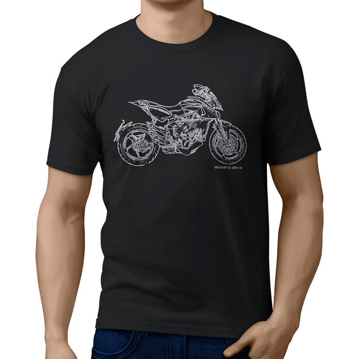 JL Illustration For A MV Agusta Rivale 800 2016 Motorbike Fan T-shirt