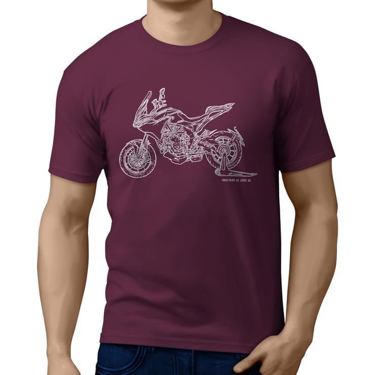 JL Illustration For A MV Agusta Turismo Veloce 800 Motorbike Fan T-shirt