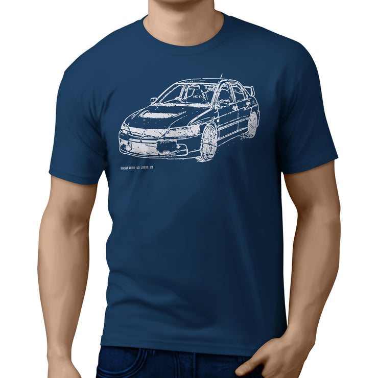 JL Illustration For A Mitsubishi Evo IX Motorcar Fan T-shirt