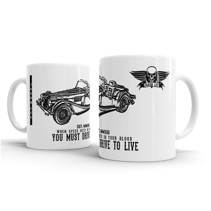 JL Illustration For A Morgan Plus 8 Motorcar Fan – Gift Mug