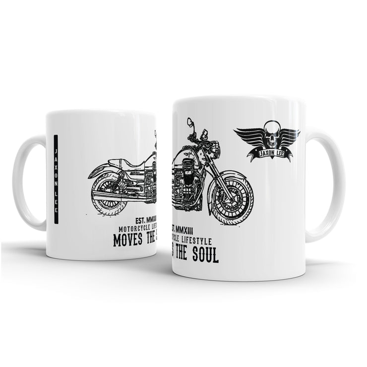 JL Illustration For A Moto Guzzi California 1400 Custom Motorbike Fan – Gift Mug