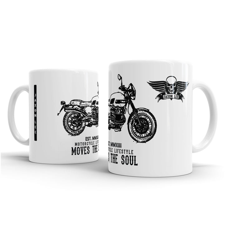 JL Illustration For A Moto Guzzi V7II Stornello Motorbike Fan – Gift Mug