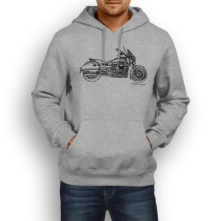 JL Illustration For A Moto Guzzi California 1400 Touring Motorbike Fan Hoodie