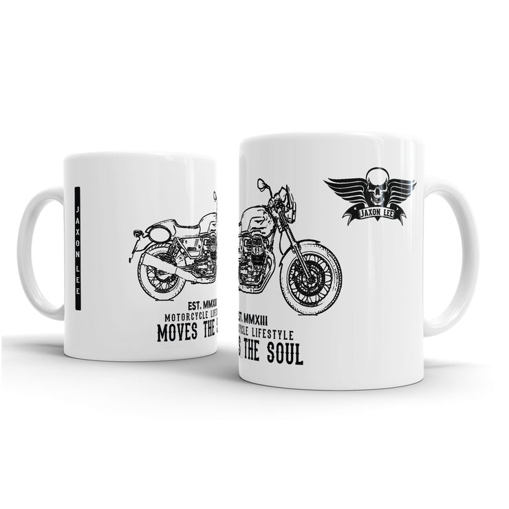JL Illustration For A Moto Guzzi V7 III Racer Motorbike Fan – Gift Mug