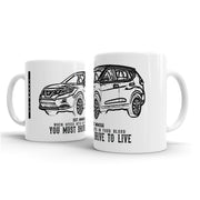 JL Illustration For A Nissan Rogue Motorcar Fan – Gift Mug