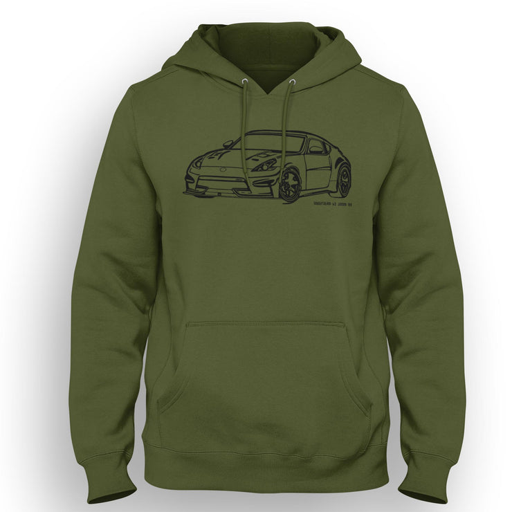 JL Illustration For A Nissan 370Z Motorcar Fan Hoodie