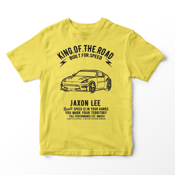 JL King Illustration for a Nissan 370Z Motorcar fan T-shirt