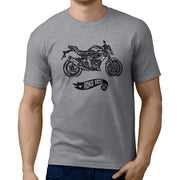 RH Simple Art Tee aimed at fans of Kawasaki Z125 Motorbike Fan T-shirt