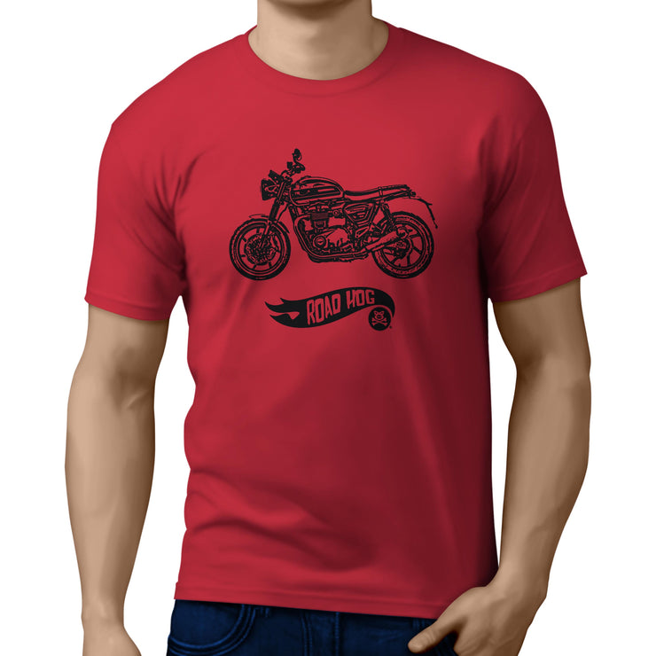 RH Simple Illustration For A Triumph Speed Twin Motorbike Fan T-shirt