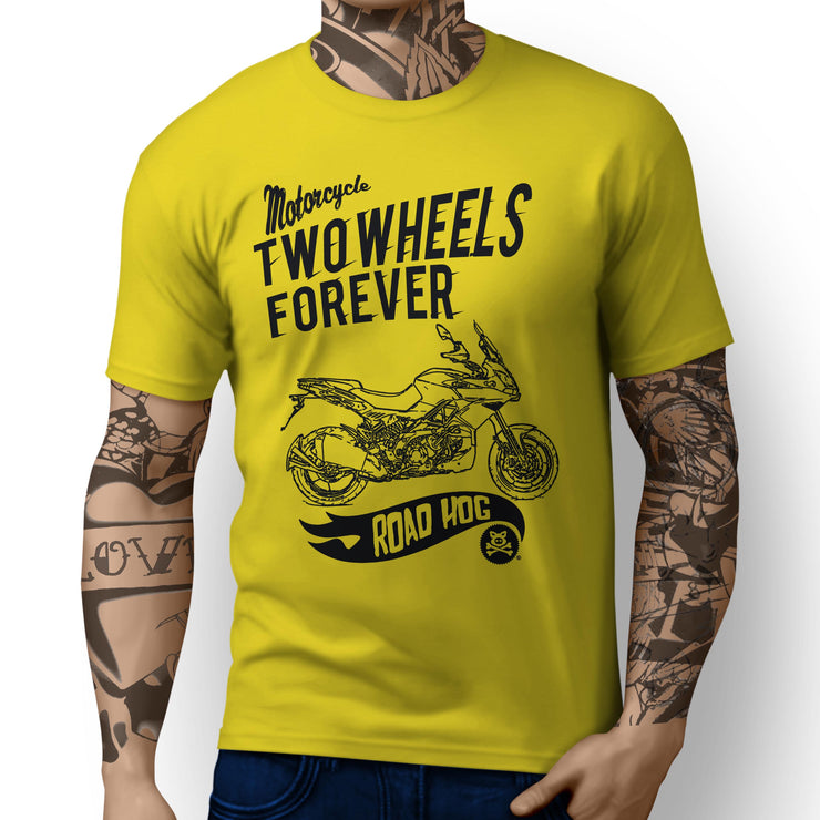 RH Illustration for a Forever Aprilia Caponord 1200 2013 Motorbike fan T-shirt