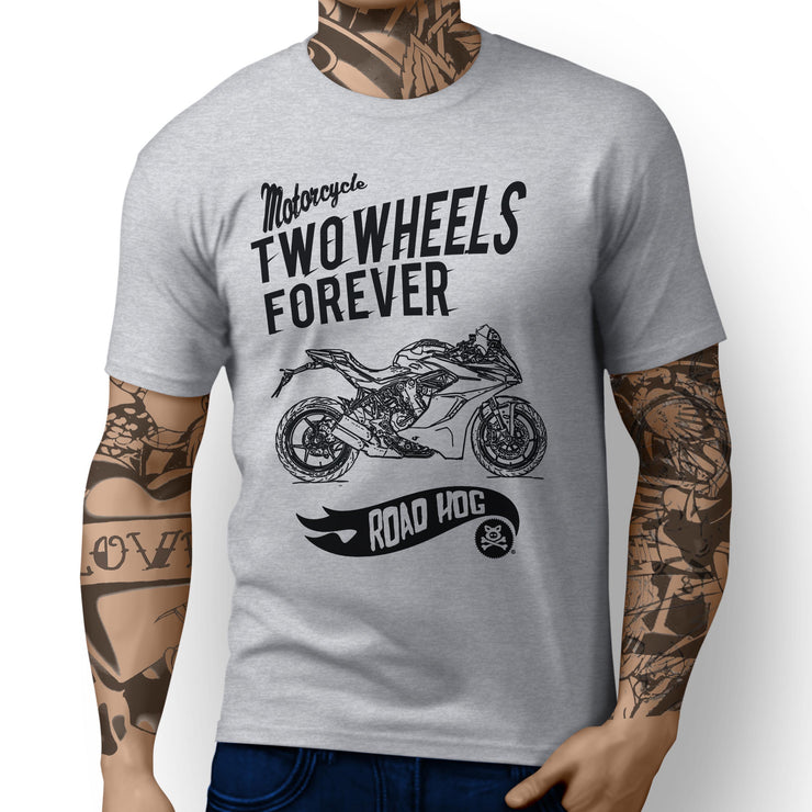 RH Forever Illustration For A Ducati SuperSport S 2017 Motorbike Fan T-shirt