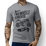 RH Forever Illustration For A Ducati SuperSport S 2017 Motorbike Fan T-shirt