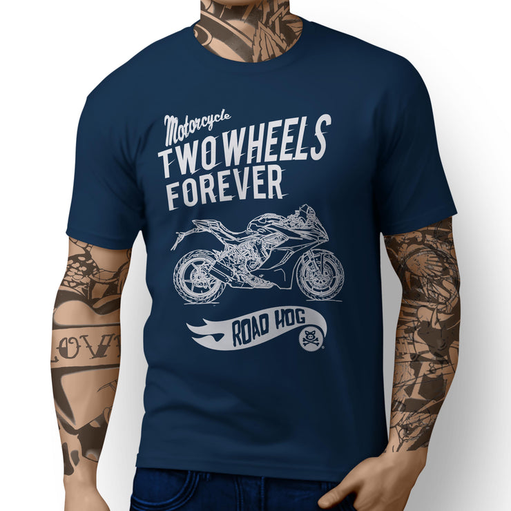 RH Forever Illustration For A Ducati SuperSport S 2017 Motorbike Fan T-shirt