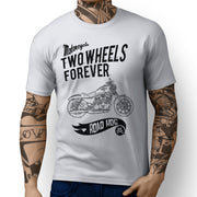 RH Forever Art Tee aimed at fans of Harley Davidson Iron 883 Motorbike