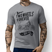 RH Forever Art Tee aimed at fans of Harley Davidson Iron 883 Motorbike