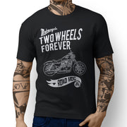 RH Forever Art Tee aimed at fans of Harley Davidson Iron 883 Motorbike