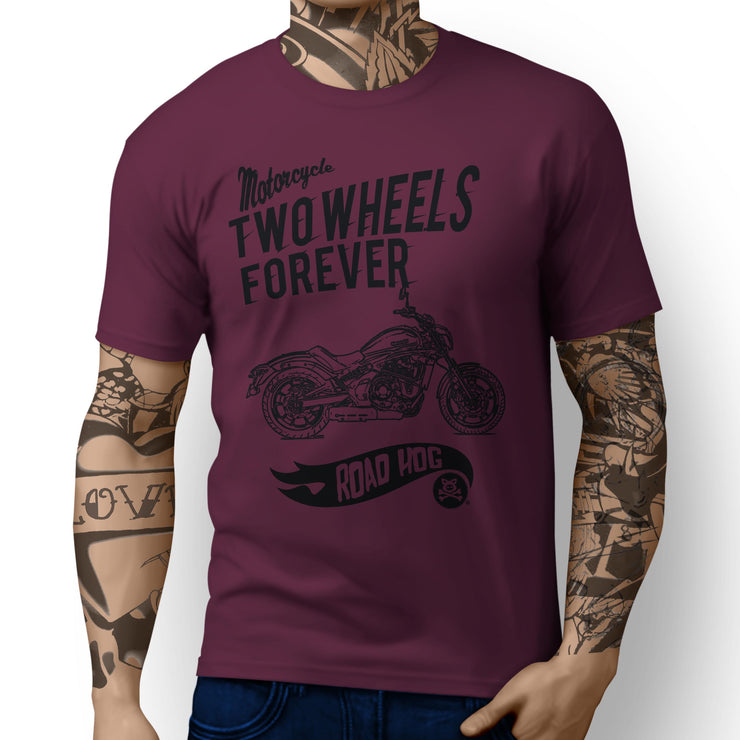 RH Forever Illustration For A Kawasaki Vulcan S 2017 Motorbike Fan T-shirt