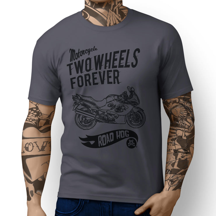 RH Forever Illustration For A Suzuki Katana GSX 750F 2007 Motorbike Fan T-shirt