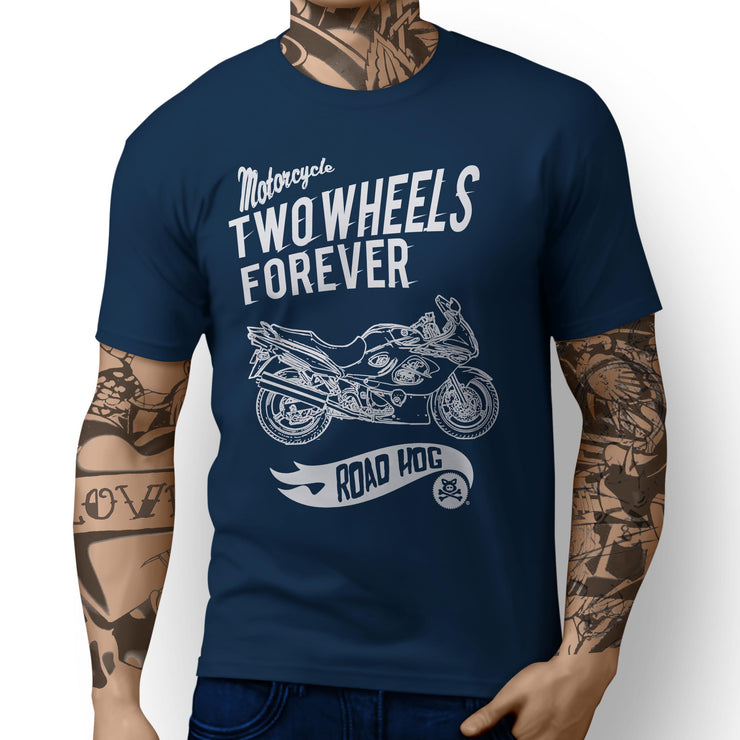 RH Forever Illustration For A Suzuki Katana GSX 750F 2007 Motorbike Fan T-shirt