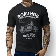 RH Freedom Art Tee aimed at fans of Harley Davidson Iron 883 Motorbike