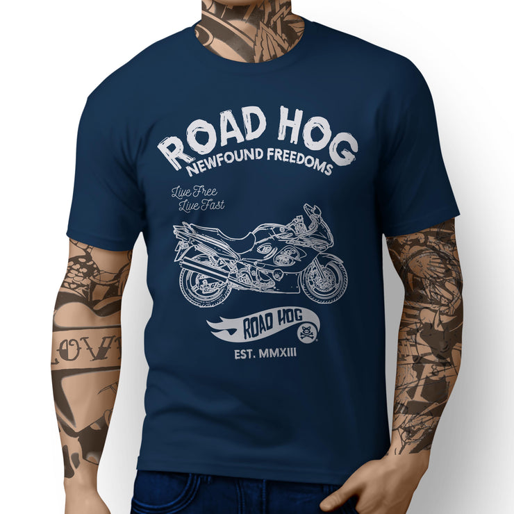 RH Freedom Illustration For A Suzuki Katana GSX 750F 2007 Motorbike Fan T-shirt