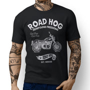 RH Freedom Art Tee aimed at fans of Triumph Scrambler 2016 Motorbike